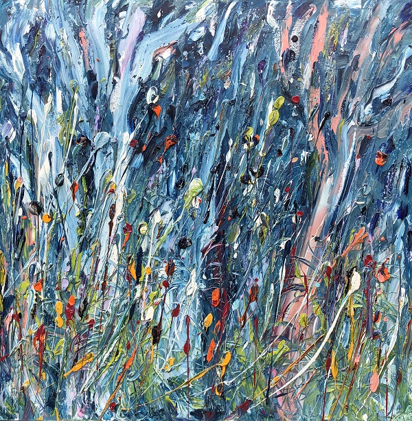 Rain Shower and Angophoras 110cm x 110cm